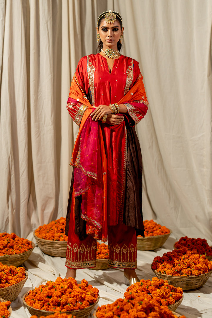 "Agni" -  Anarkali With Pant Set