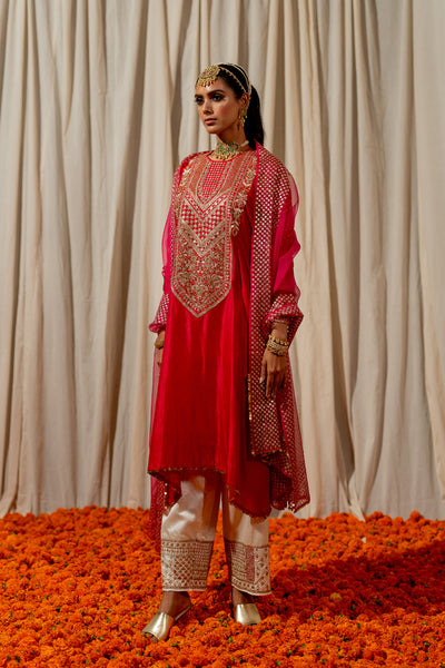 "Nabh" - Kaftan With Ijhaar Set