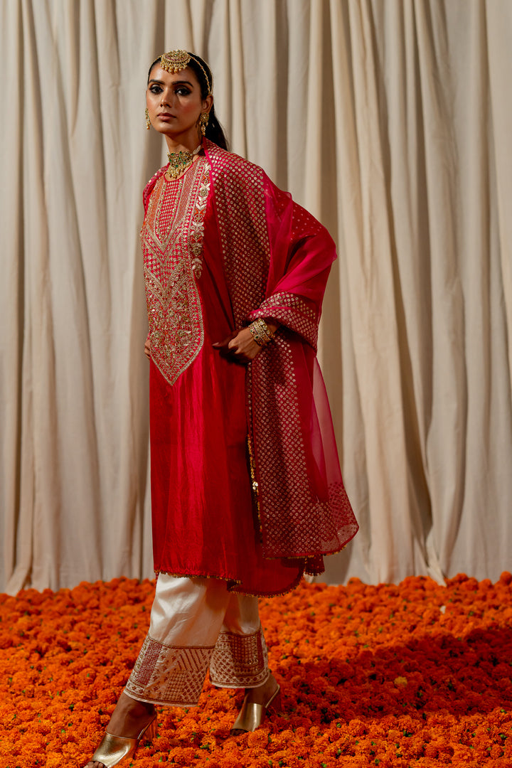 "Nabh" - Kaftan With Ijhaar Set