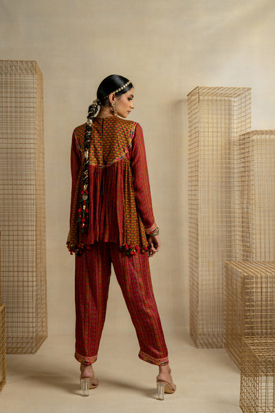 Khas Bagh Bagh Top With Pants