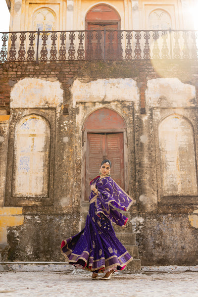 "NIMISHA" PURPLE LEHENGA SET