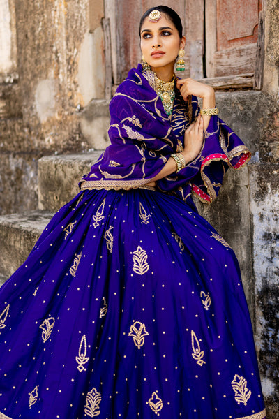 "NIMISHA" PURPLE LEHENGA SET