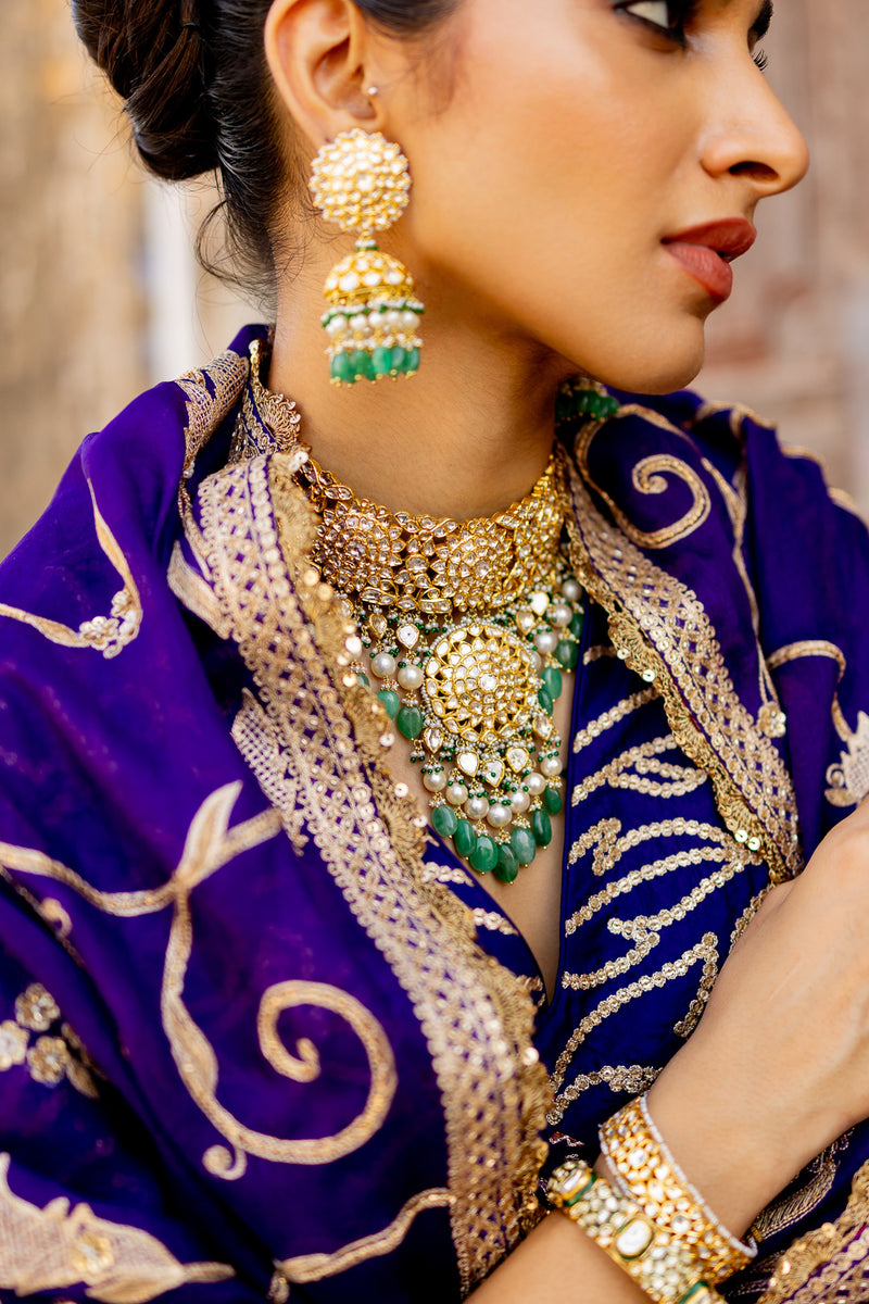 "NIMISHA" PURPLE LEHENGA SET