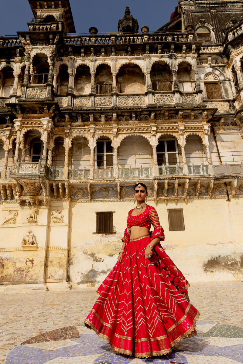 "BHAKTI" PINK LEHENGA SET