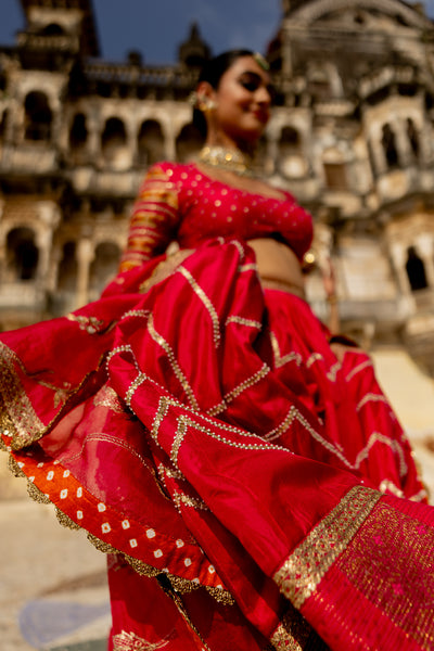 "BHAKTI" PINK LEHENGA SET