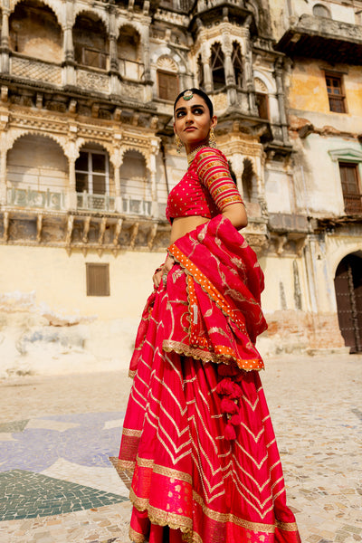 "BHAKTI" PINK LEHENGA SET