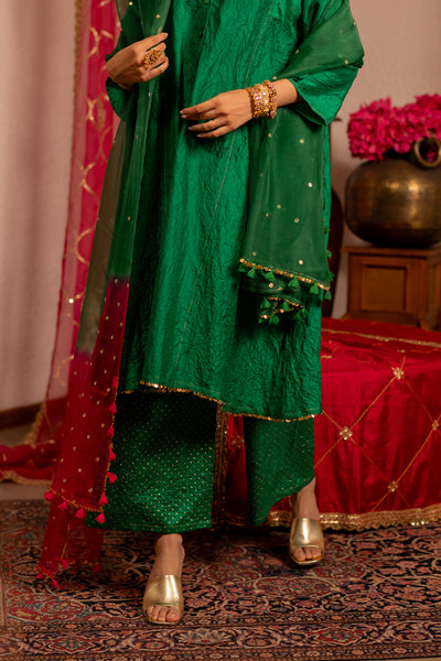 Green Kurta Set