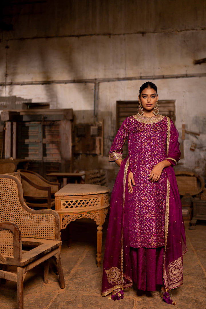 "DEVIKA" -  Kurta With Sharara