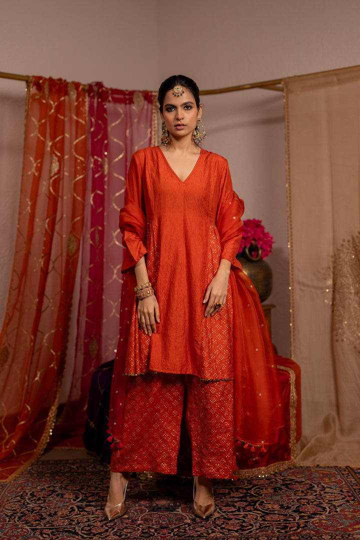 Organza Side Colour  Dupatta