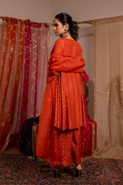 Orange Kurta Set