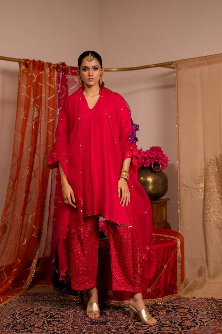 Pink Kaftan Set