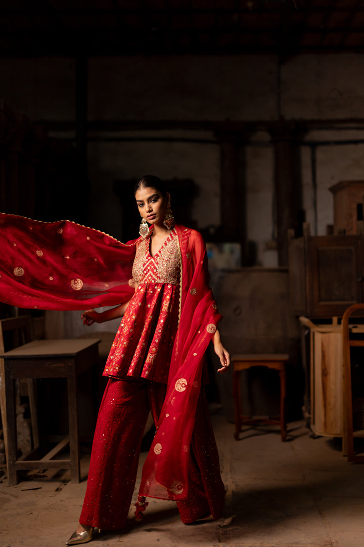 "APSARA" -  Kurta With Lucknowi Pants