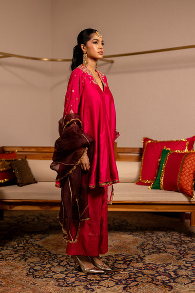 "RAJASI" -  Pink Kurta Set With Dupatta