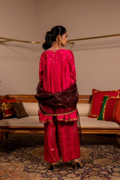 "RAJASI" -  Pink Kurta Set With Dupatta