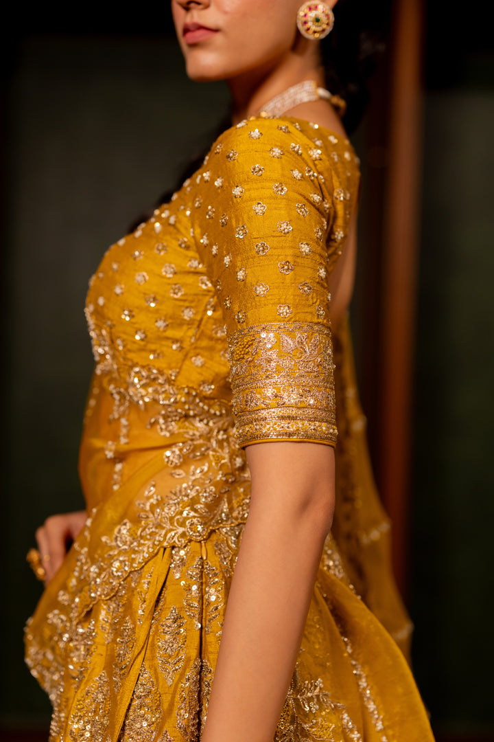 MUSTARD LEHENGA SET