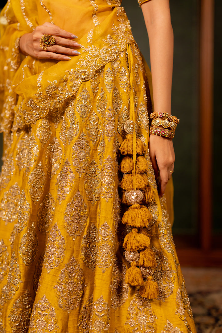 MUSTARD LEHENGA SET