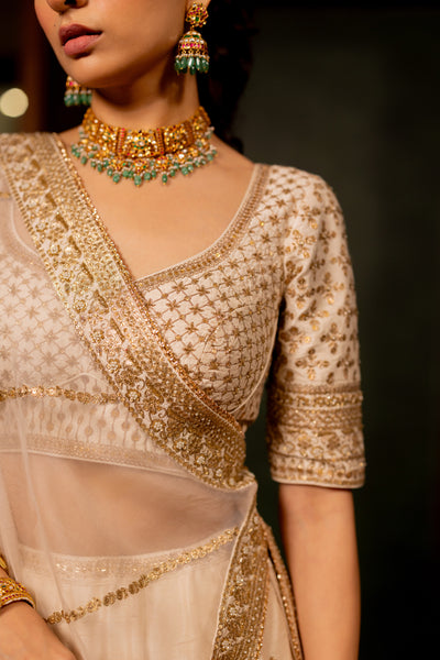 OFFWHITE LEHENGA SET