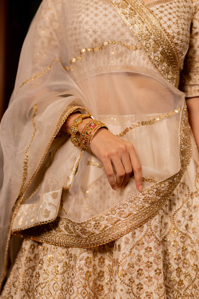 OFFWHITE LEHENGA SET