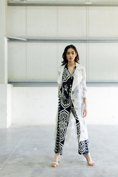 GAIA Orion White Trench Jacket