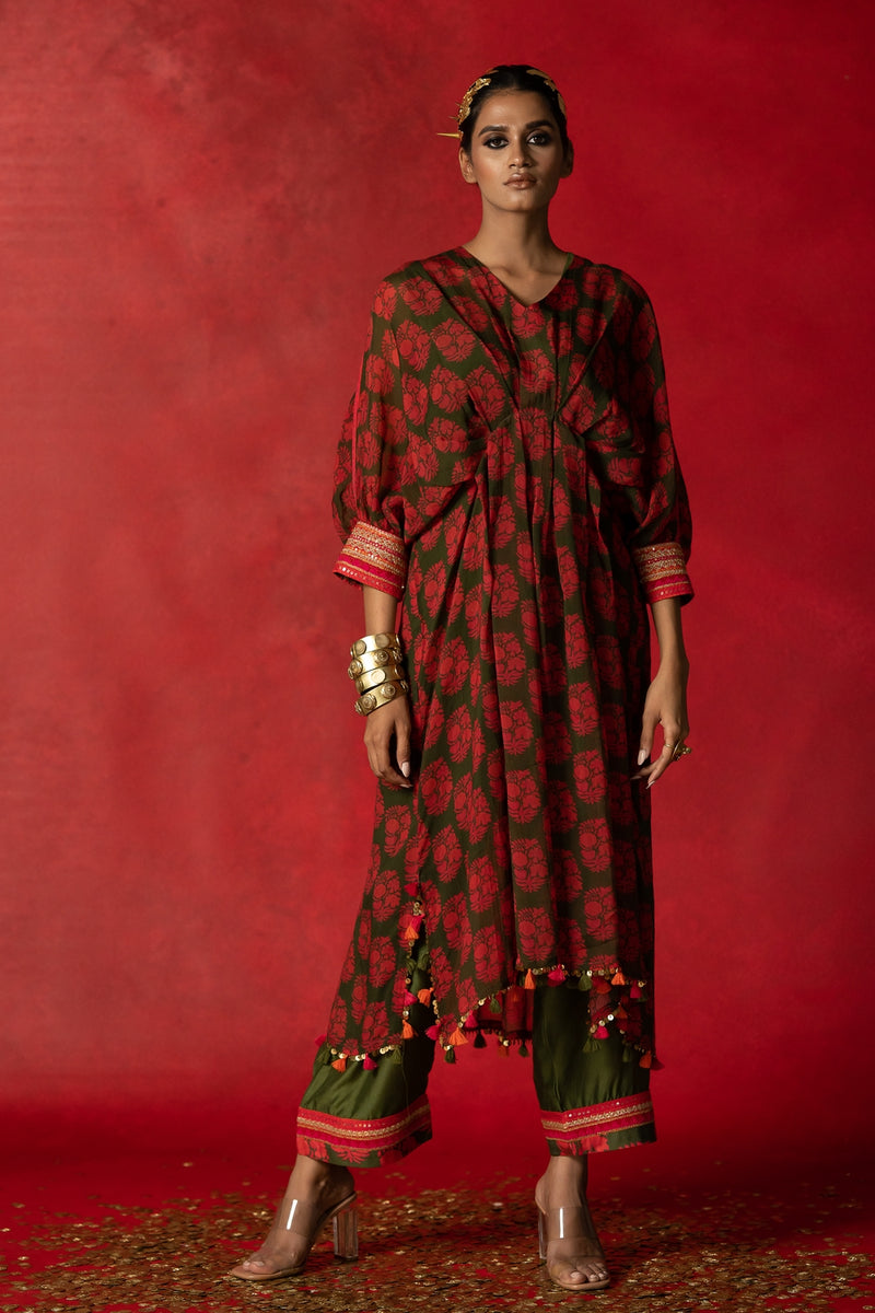 Spice market kaftan with inner and pants